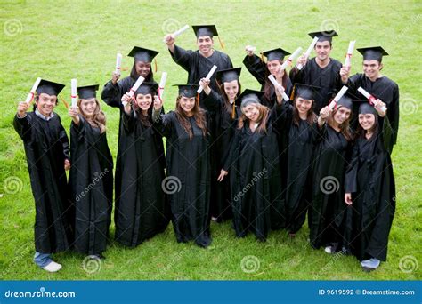 Happy graduation students stock photo. Image of smile - 9619592