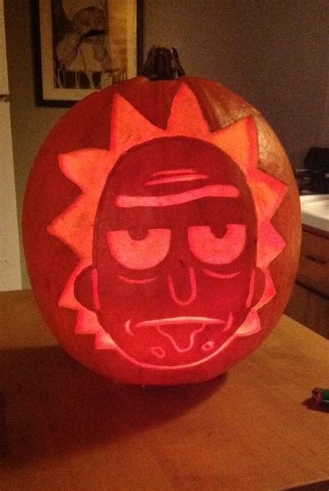 rick and morty pumpkin carving - Google Search | Pumpkin carving, Scary ...