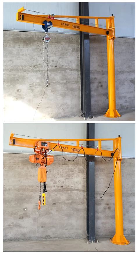 Small Electric Rotating Jib Crane Machine 1000kg 5 Ton Jib Crane Slew Cantilever Crane - Buy Jib ...