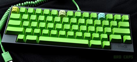 HHKB2 black, lime green keycaps, and three click clacks | Green pc, Pc setup, Keyboard