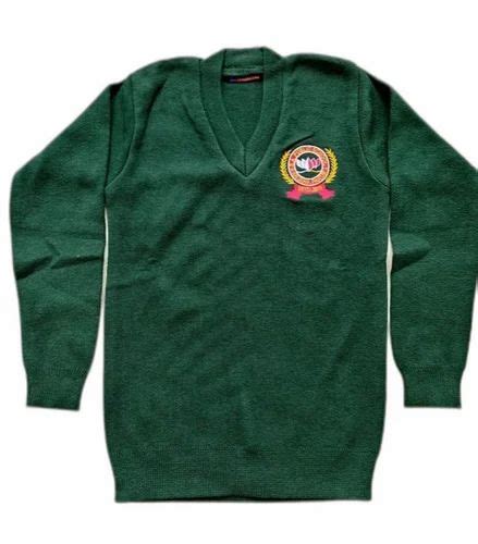 Boys Kids Dark Green School Uniform Sweater, Size: 34 at Rs 140/piece in Ludhiana