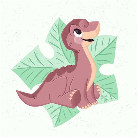 Littlefoot (from The Land Before Time) | Cartoon tattoos, Cute drawings, Drawings