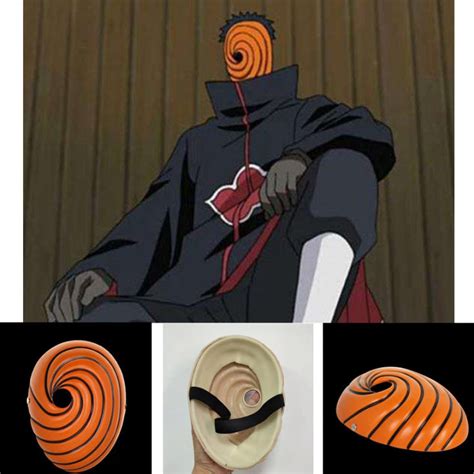 Akatsuki Mask Uchiha Obito Mask Tobi Naruto Costume Resin Anime Cosplay face Party Props | Lazada PH