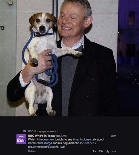 Martin Clunes and dog Jim | Martin clunes, Doc martin, Doc martin tv show