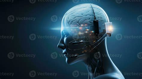 technology artificial brain implant ai generated 29709230 Stock Photo ...