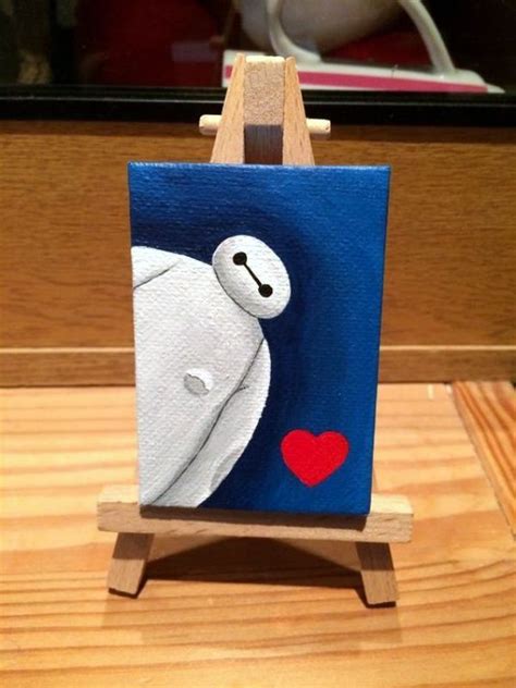 40 All-time Cutest Miniature Painting Ideas | Disney canvas art, Disney canvas paintings, Mini ...