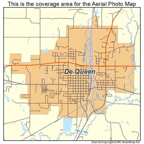 Aerial Photography Map of De Queen, AR Arkansas