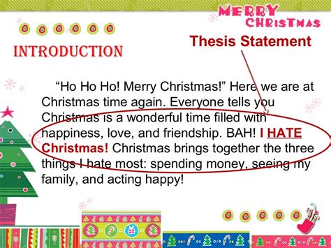 Christmas five-paragraph-essay