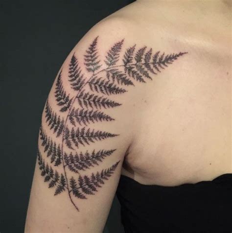 Fern on shoulder by blklbr Vine Tattoos, Leg Tattoos, Tribal Tattoos, Sleeve Tattoos, Symbols ...