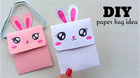 Origami Paper Bag | How To Make Paper Bags with Handles | Origami Gift Bags | school hacks - YouTube