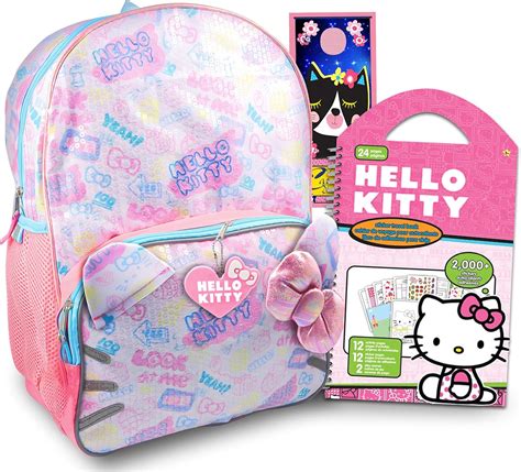 Amazon.com | Hello Sanrio, Hello Kitty Backpack For Girls, Kids ~ 3 Pc ...