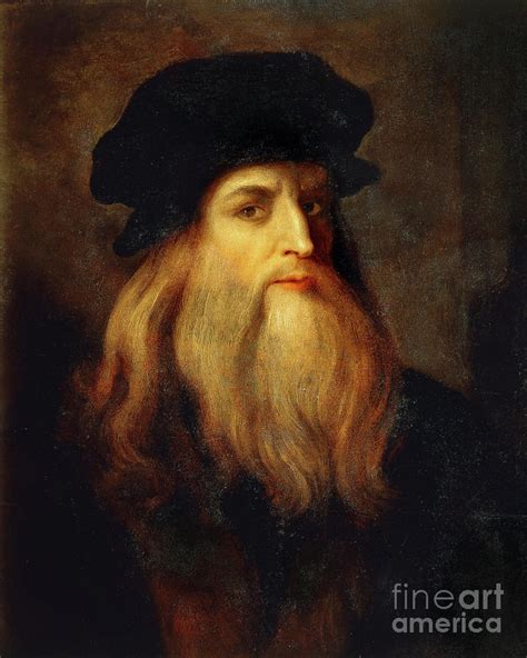 Remastered Art Portrait of Leonardo da Vinci presumably by Leonardo da ...