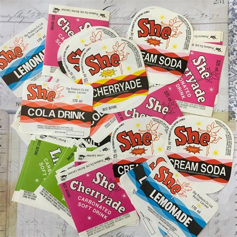 Soda Labels / 3 Vintage Soda Bottle Labels Assorted Styles | Etsy