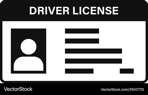 Driver license icon isolated white background Vector Image