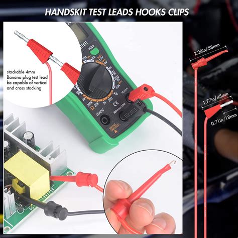 Professional Electrical Multimeter Test Leads Kit - 1000V, 10A CAT.II ...