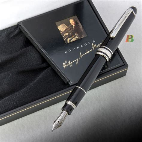 Montblanc Meisterstuck Nº 114 "Mozart" Platinum Fountain Pen | Rare 18-carats nib - Catawiki