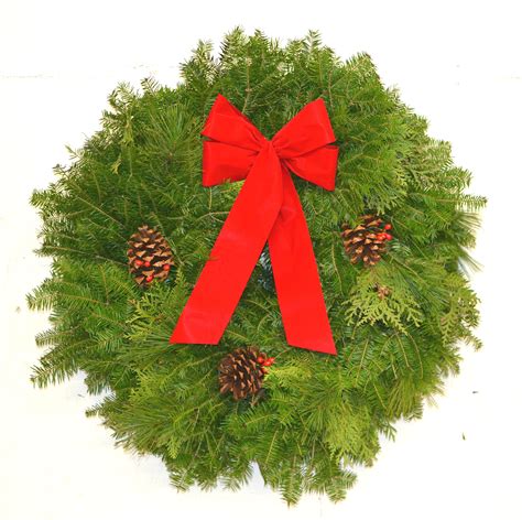 Mixed Balsam Fir, Cedar, Pine Wreath – North Country Wreath