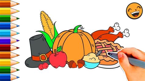 Thanksgiving Feast Drawing at GetDrawings | Free download