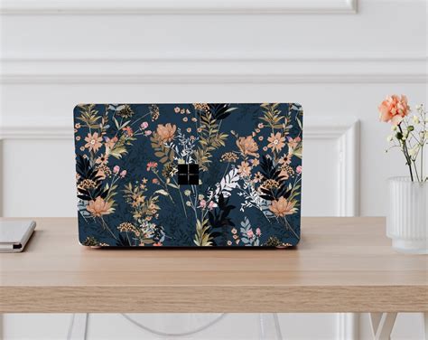 Microsoft Surface Floral Pattern Skin Surface Book 1 2 3 Little Flowers Sticker Vinyl Wrap ...