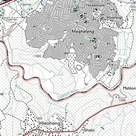 2827DD FICKSBURG Map by Chief Directorate: National Geo-spatial Information | Avenza Maps