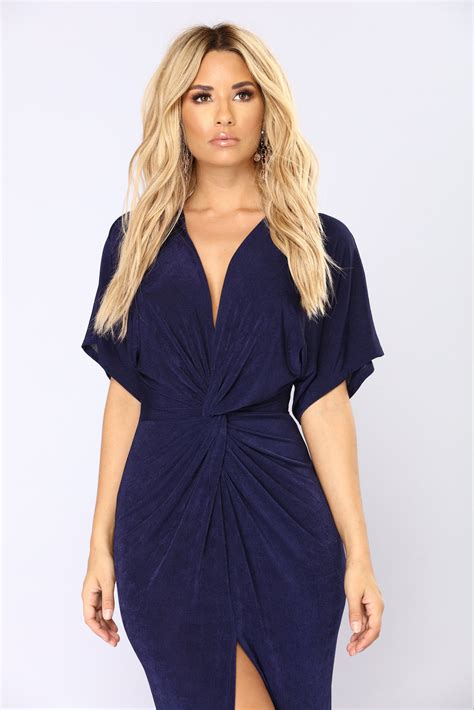 Full Grown Knot Dress - Navy in 2021 | Dresses, Fashion, Work dresses for women