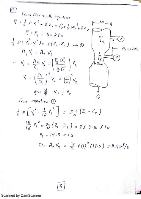 SOLUTION: Fluid mechanics example - Studypool