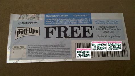 He works I save: GIVEAWAY!! FREE Pull-Ups Coupon!!