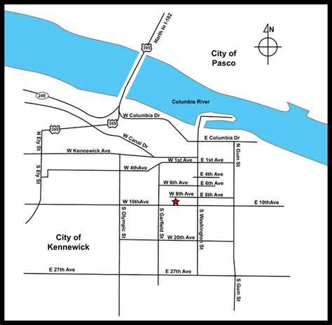 City of Kennewick Map - City of Kennewick WA USA • mappery