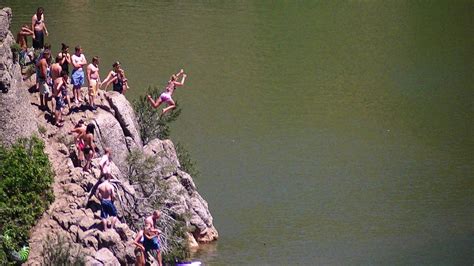 Cliff jumping, Causey Reservoir, Weber County, Utah (16 Jul 2011) | Staycation, Weber county, Utah