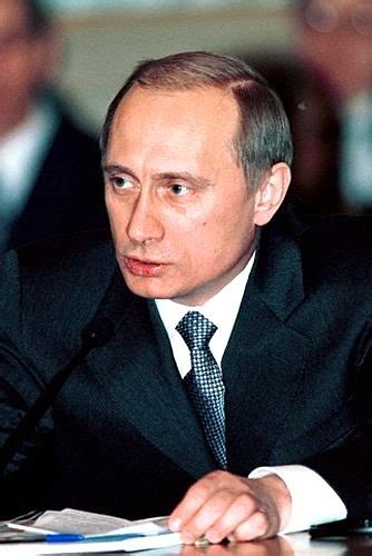 Acting President and Prime Minister Vladimir Putin attended a meeting ...