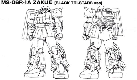 GUNDAM GUY: HGUC 1/144 MS-06R Zaku II Black Tri-Star Ver. & MS-06R-1A Zaku II High Mobility Type ...