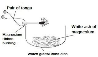 Burning of magnesium ribbon in air - Lab Work