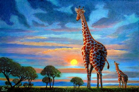 Savanna Sunrise-Savannah Sunset Painting by Ken Farrar PHOSPHORESCENT ...