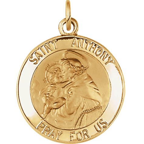 14kt Yellow Gold 18mm St. Anthony Medal JJR5037Y_18 | Joy Jewelers