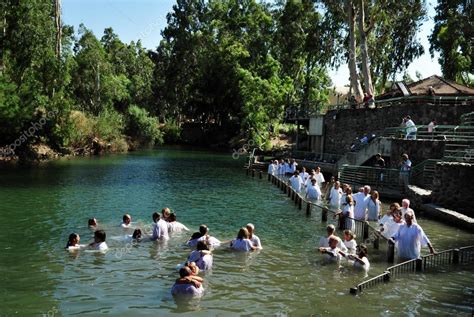 Baptism ceremony at the Jordan River – Stock Editorial Photo ...