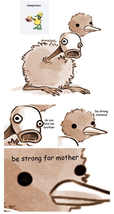 Be strong, Clarence. | Pokemon funny, Pokemon fusion, Pokemon