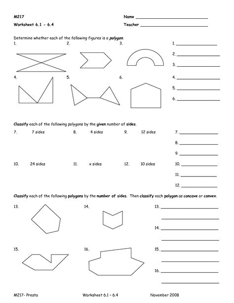 13 Name That Polygon Worksheet / worksheeto.com