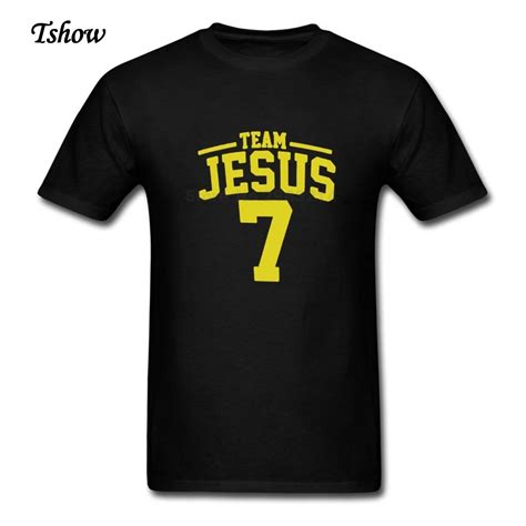 XS 3XL Team Jesus T Shirt Men Summer Short Sleeve Crew Neck T Shirts Team Jesus Guys New Style ...