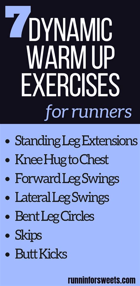 7 Must Do Dynamic Warm Up Exercises for Runners | Runnin for Sweets