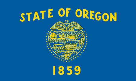 Stock Illustration - Oregon state flag