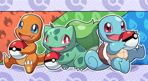 Kanto Pokemon Starters : . (Drawn by me) : r/pokemon