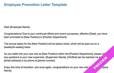 Employee Promotion Letter Template | Hourly Workforce Tracking