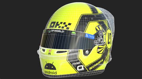 F1 Lando Norris Helmet 2023 - 3D Model by Cactus3D