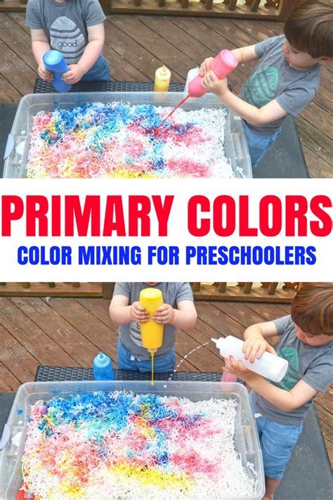 Color Mixing Sensory Play | Color mixing, Color activities for toddlers, Preschool learning ...