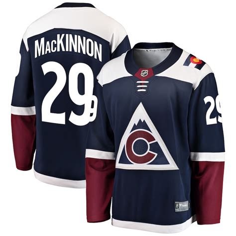 Fanatics Branded Nathan MacKinnon Colorado Avalanche Navy Alternate ...