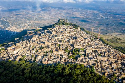 The italian village of Erice, Trapani in Sicily, Italy - e-borghi