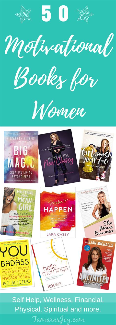 50 Motivational Books for Women to encourage and inspire. ⋆ Tamara's Joy