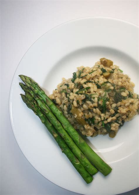 Essex Girl Cooks Healthy | Low Cholesterol | Asparagus & Nettle Orzotto