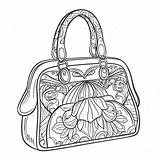 Purse Coloring Page 22273 18060 sketch template