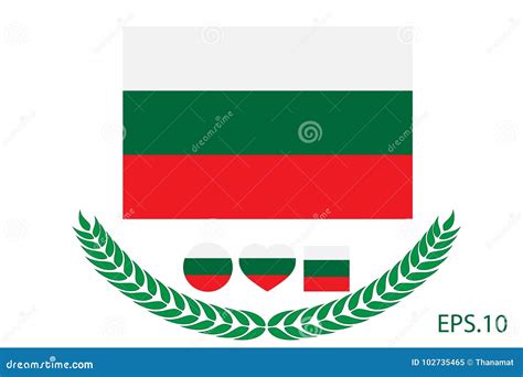 Bulgaria Flag Vector Illustration. Bulgaria Flag Stock Vector - Illustration of background ...